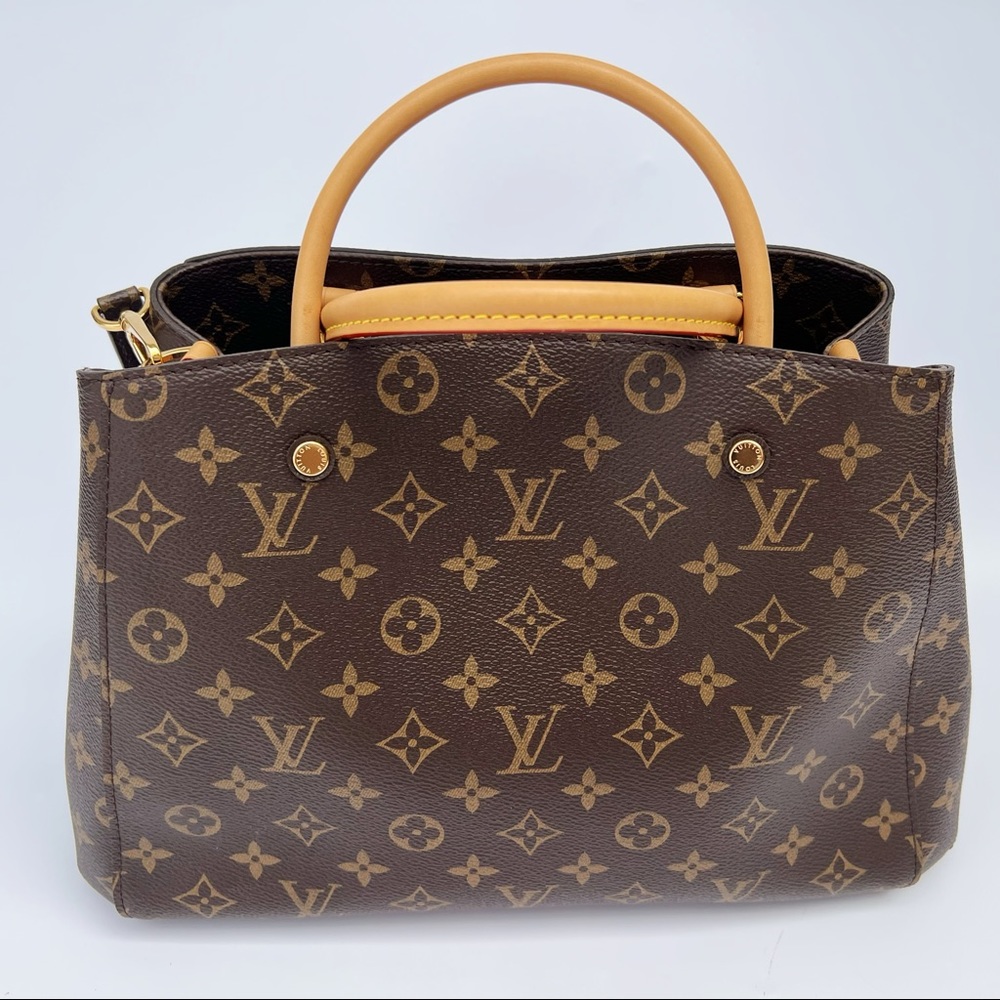 Authentic✅ Louis Vuitton Monogram Montaigne MM Satchel Shoulder Bag M41056 - Picture 3 of 11